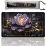 Buibuic MTG Playmat Auxiliary Operations Game Play Mat for MTG TCG Game mat 24x14 inches Trading Card Inked Game Playmats with Storage Bag Smooth Rubber Surface Battle Game (Battle situation1,199)