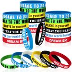 BBTO 48 Pcs Motivational Quote Rubb