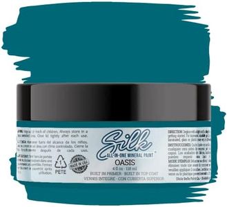 Dixie Belle Silk All-in-One Mineral Paint | Oasis (4oz) | Dark Teal All-in-One Water Based Primer + Topcoat | Durable Furniture Paint | Low Reflective Finish