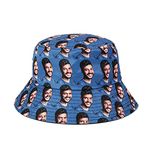 Glooraca Personalized Bucket Hat with Photo Custom Funny Hat Personalised Picture Print Bucket Hat Sun Hat Fishing Hat for Women Men Teens