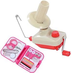 TOPWAY Yarn Ball Winder with Portable Sewing Kit, Yarn Winder for Wool, Hand Operated Wool Yarn Fiber String Winding Knitting Needlecraft Tool 990222