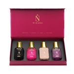 Nisara Long Lasting Woman Perfume Gift Set 4x15ml(60ml) | Notes:- Warm Vanilla, Floral Woody Musky with | Midnight Tease | Girl Power | Vanilla Rush | Miss Gorgeous | Travel & Pocket friendly perfume kit for all moods & occasions | Ideal gift for Woman, Wife, Friend, Girlfriend