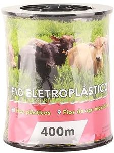 Gugxiom Electric Fence Wire, 400M 1312 Feet Portable Electric Fence Polywire, Reusable Electric Fence for Livestock, Horses, Cattle, Sheep, Dogs, Etc