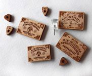 4 Wooden Ouija Boards Miniatures wi