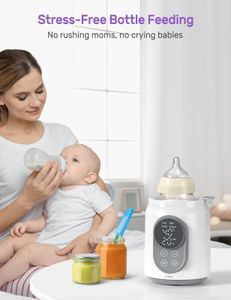 Nuliie 10-in-1 Baby Bottle Warmer – LCD, Timer, Smart Temp Control, BPA-Free