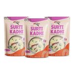 INSTAFOOD Surti Kadhi | Ready to Eat & Cook Meal | 3-4 Servings Each | Pack of 3 (250 g) | After Cooking Gets 900GM to Serve | Zip Lock Packaging | Vegetarian Meal | Just Add butter Milk and Cook