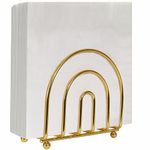 Blue Donuts Gold Arc Collection Napkin Holder – Napkin Holders for Tables, Modern Napkins Holder, Dining Table Napkin Holders for Kitchen,