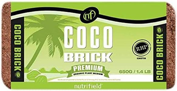 650g Coco Brick Premium Coir Peat Organic Plant Growth Medium Husk 9L Nutrifield