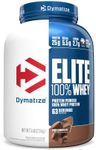 Dymatize Elite 100% Whey Protein Powder, 25g Protein, 5.5g BCAAs & 2.7 L-Leucine, Quick Absorbing & Fast Digesting for Optimal Muscle Recovery, Rich Chocolate, 5 Pound, 63 Servings