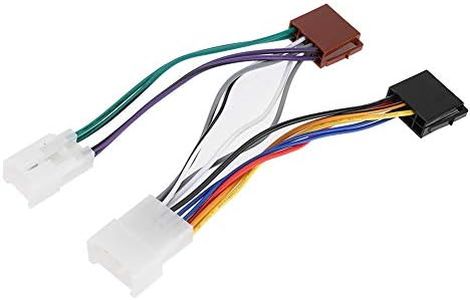 Arnés de cableado de radio Yctze Conector de enchufe de línea de para Audio para automóvil Línea de conexión Arnés de cableado ISO interior Conector adaptador estéreo de radio ISO universal