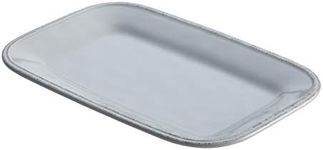 Rachael Ray 47926 8" x 12" Rectangular Platter Stoneware, Ceramic, Sea Salt Gray