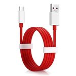 Type-C USB Cable for Motorola Edge,Motorola Edge 20 Fusion,Motorola Moto G60S,Motorola Edge 20 Pro,Motorola Edge 20 USB Cable | Data Sync Cable | Rapid Quick Dash Fast Charging Cable | Charger Cable | Type C to USB-A Cable (4 Amp, 1 Meter/3.2 Feet, KO1, Red)