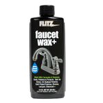 Flitz Faucet Wax, Polish and Sealant Made with Exclusive Carnauba and Beeswax Formula That Leaves Behind No Residue or Scratches, Perfect for Door Hardware, Kitchen and Bathroom, Made in USA, 3.4 oz