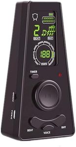 AUPHY Digital Metrónomo, Ritmo Preciso, voz Humana, Pantalla de Alta Definición, Apto para Guitarra española, Piano, Violín, Saxofón, etc