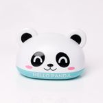 THE LITTLE LOOKERS Cartoon Soap Case Bathtub Soap Box, Soap Dish Holder for Kids, Bathroom Soap Stand, Soap Stand with Cover (Panda - Sky Blue)