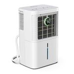 HOGARLABS 1500 Sq Ft 25 Pint Dehumidifier for Home Basements Bathroom Bedroom | Dehumidifiers with Drain Hose for Medium to Large Room.