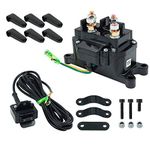 Triumilynn 12V Winch Solenoid Relay Contactor and Rocker Thumb Switch for ATV UTV 1500lb-5000lb Polaris 800 1000, Warn 63070 62135 74900 70715 2875714