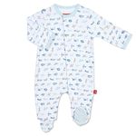 Magnificent Baby Airplane Footie, Blue, 9 Months