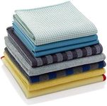 E-Cloth Home Cleaning Set with Microfiber Cleaning Cloths for Cars, Bathroom, Kitchen, & More - Microfiber Towels That Clean with No Added Chemicals - 8 Specialized Cloths in Assorted Colors