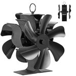 JossaColar Wood Stove Fan Heat Powered | New Large 12-Blade Stove Fan Woodstove Fan Non Electric | Eco Fan Heat Activated Fan for Wood Stove/Pellet Stove/Wood Burning Stove | Wood Stove Accessories