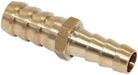 Joywayus 3/8" to 1/2" Reducer ID Hose Barb Splicer, Hex Union Fitting Intersection/Split Brass Water/Fuel/Air