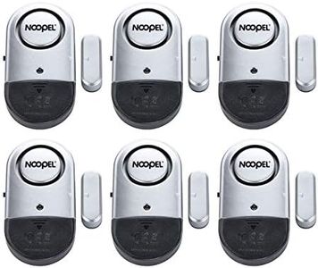 Door Alarms 6 Pack for Kids Safety, Noopel 120DB Pool Alarm Sensor for Doors and Windows, Burglar Intruder Entry Alert for Toddlers Personal Security