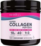 NeoCell Super Collagen Peptides, 10g Collagen Peptides per Serving, Gluten Free, Keto Friendly, Non-GMO, Grass Fed, Healthy Hair, Skin, Nails and Joints, Unflavored Powder, 14.1 oz., 1 Canister