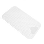 Mantto Bath Tub Mat Shower Mat Non Slip Bathtub Mats with Suction Cups Bath Mat for Tub Bathroom Mats 28" X 16" Machine Washable (White)