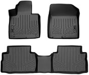 SMARTLINER Custom Fit All Weather Black 2 Row Floor Mat Liner Set Compatible with 2021-2023 Hyundai Santa Fe