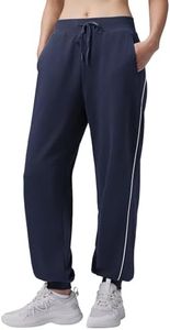 baleaf Women's Yoga Casual Loose-Fit Tapered Pants Navy Blue L