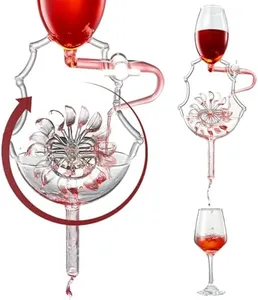 Italian Wheel Wine Aerator, Italian Design Wine Decanter, Moving Wheel Aerator Pourer, Red & White In Bottle Aerators, Makes Your Wines Taste Better, Whiskey & Spirits Gifts, Areadivino Aerator