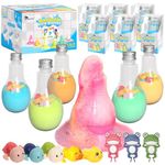 FIREKOTO®Kids Bath Bombs kit - 6pcs Bubble Bottles & 2pcs Surprise Box Toy,Interactive Science Toys for Kids,Fun Bubble Bath gift丨Idea Birthday Gifts for Girls Boys-8-Pack