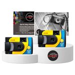 Disposable Cameras Multipack - Includes 2x Kodak Daylight Saver Single-Use Disposable Cameras with 39 EXP and Clikoze Photography Tips Card