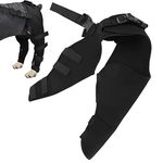 lvifloae Dog Leg Brace for Back Leg Knee Support Targets Torn A CL Cruciate Ligament Issues Osteoarthritis Luxating Patella Adjustable Pet Knee Brace for Dogs (HJ25 rear double leggings black L)