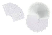 Pack of 20 Iced White Textured Picture Mounts for Photos (Off White), Includes Backs and Clear Resealable Bags, 1.4mm Conservation Mounts (20"x16" to Fit A3)