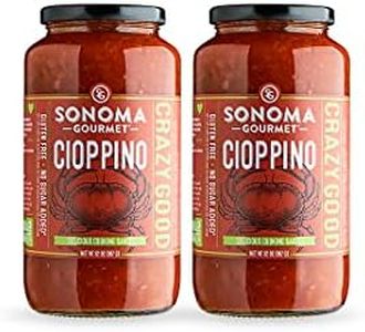 Sonoma Gourmet Cioppino Cooking Sauce | Made with The Finest Ingredients | No Sugar Added | Flavor is Our Secret Sauce - 32 Ounce Jars (Pack of 2)