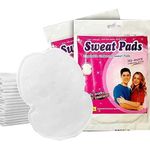 Saree Sweat Pads For Underarms Disposable Highly Absorbent Sweat Pads Cotton Anti Allergic, Anti Bacteria, Anti Smell Disposable Underarm Perspiration Pad for Men and Women, Pack of 10 Pcs