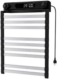 Techoney Electric Towel Warmer Rack,Black and Silver:1