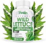 Wild Lettuce Capsules for Pain 1200mg with 120ct. Natural Relief for Sore Muscles, Joints, Swelling. Aids Improved Sleep, Safe Vegetarian, Made in USA