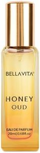 Bella Vita Luxury Honey Oud Unisex Eau De Parfum with Bergamot, Patchouli, Vanilla|Premium, Long Lasting Sweet & Spicy Fragrance for Men & Women, 20ML