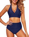 Tempt Me Women Navy Blue Two Piece 