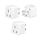 Australia/China/New Zealand/Argentina to Canada Travel Adapter (Type B), 3 Prong Grounded International Adapter, 110V-250V, 2000W, 50/60HZ, for Phone, Laptops, Tablets, Hairdryer