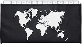 kwmobile Keyboard Cover Compatible with Universal Keyboard (M) - Dust Cover PC Keyboard Fabric Case - Travel Outline