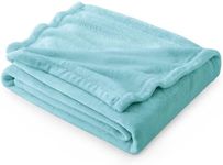 Bedsure Fleece Throw Blanket for Couch River Blue - Lightweight Plush Fuzzy Cozy Soft Blankets and Throws for Sofa, 50x60 inches