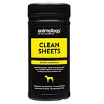 Animology Clean Sheets Dog Cleaning Wipes, Pack of 80