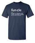 Mens Funcle Gift for Uncle Graphic Novelty Funny T Shirt, Navy, X-Large