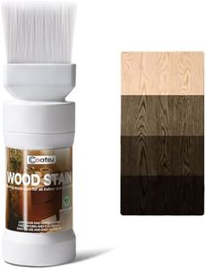 COATEZ Wood Stain - Black Walnut, 6.35 Fl Oz Water Based Wood Stain and Sealer in One, Multiple Finishes, Fast Drying, Indoor and Outdoor Furniture, Cabinet, Non-Toxic ＆ Low Odor Wood-Stains