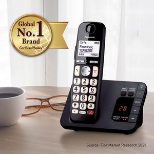 Panasonic Digital Cordless Phone – 40min Answering Machine, Call Block, Amplified Sound