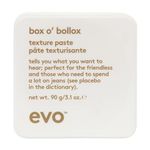 evo - Box O' Bollox Texture Paste - Hair Styling Paste - Long-Lasting Hold with a Matte Finish - 90g / 3.1 Fl Oz