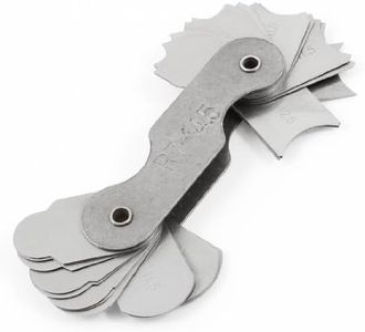 uxcell Radius Gauge Set 32 Plates R7-14.5mm Metric Radius Fillet Gauge, Portable Measuring Tool
